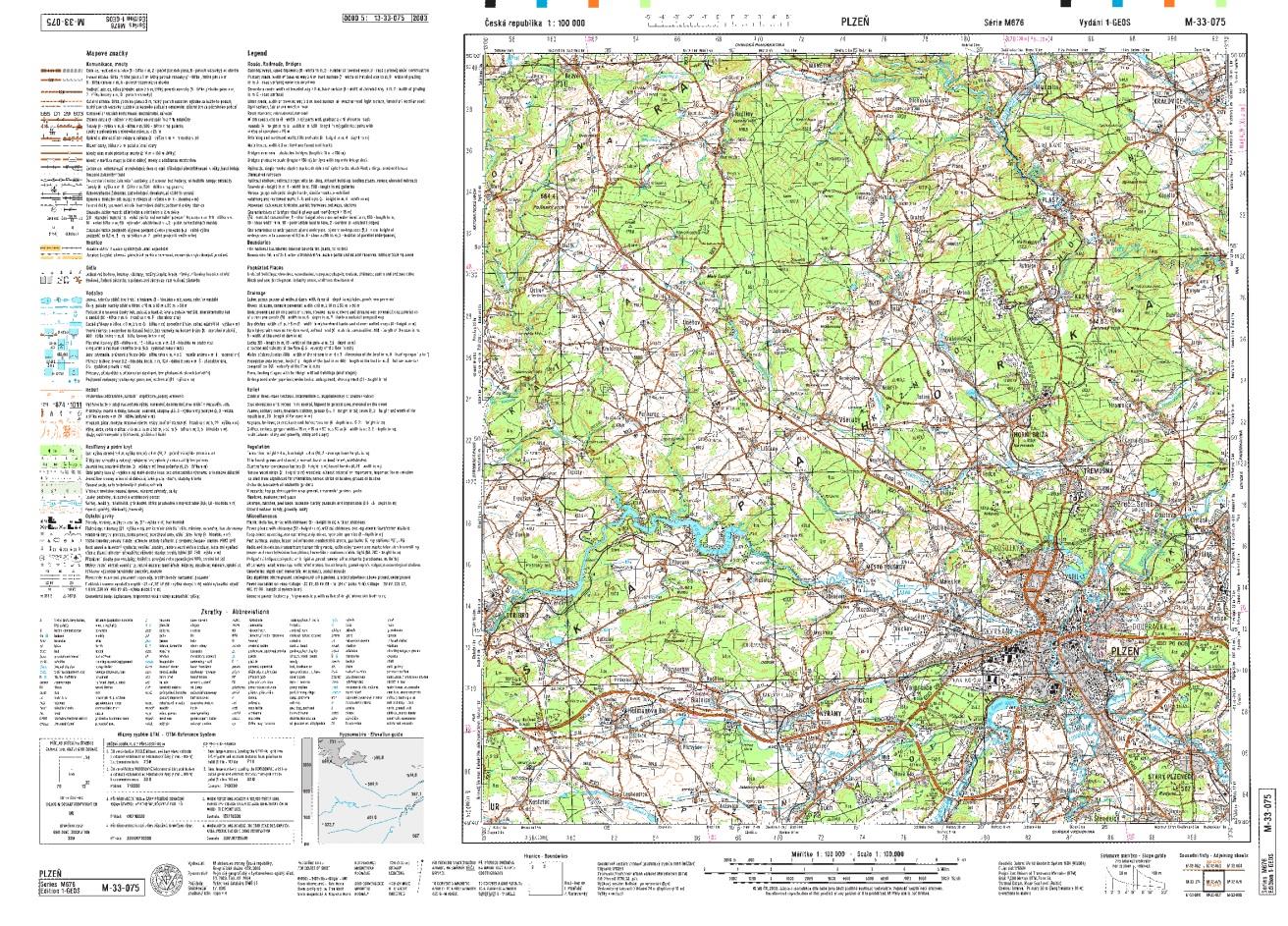 Hlásná síť MGRS Opiš označení 00 km čtverce U U R 7 Označení 00 km