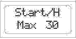 1 Pmax2: Tato stránka se zobrazí tehdy, pokud bude nastaven parameter POMOCNÝ KONTAKT na hodnotu 3 (Funktce druhé nastavené hodnoty); tento parametr umožňuje, nastavit druhou hodnotu na zařízení ZFUW.