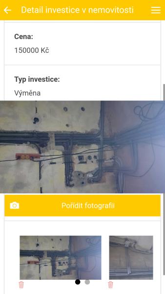 Obrázek 5.6: Tabulky databáze Uživatel zde může vyhledávat investice podle zadaného výrazu. Vyhledávání probíhá v názvu, datu, ceně, typu či popisu. Vyhledávání probíhá i v podvýrazech.