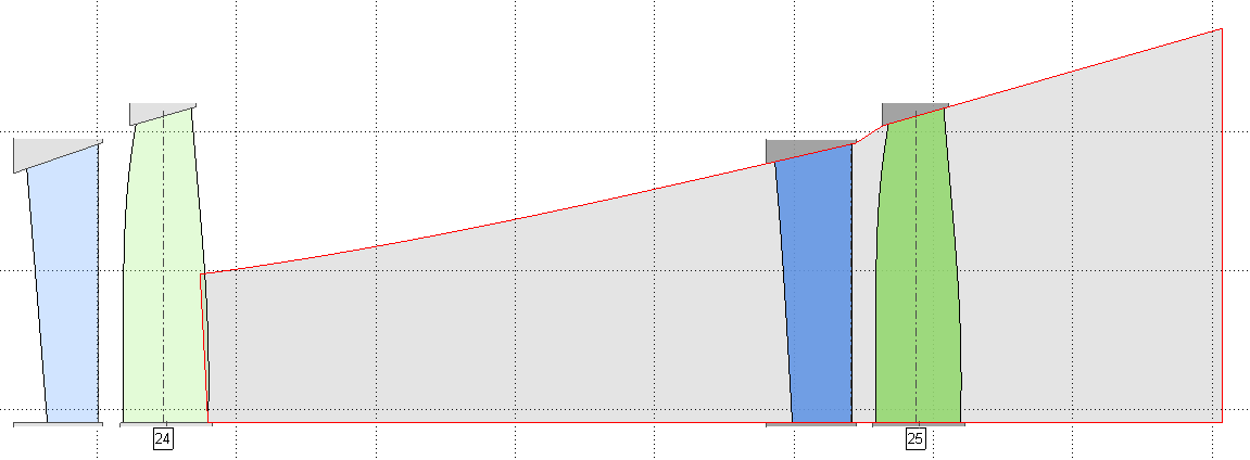 Obr. 15 výpočetní doména předposledního