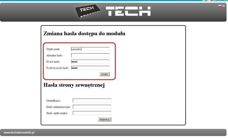 CS-505 2. Objeví se přihlašovací okno, které vyplníme takto: Uživatelské jméno: user Heslo: prázdné pole. Dále potvrdíme OK. Tím jsme se přihlásili v lokální síti k internetovému modulu. V.