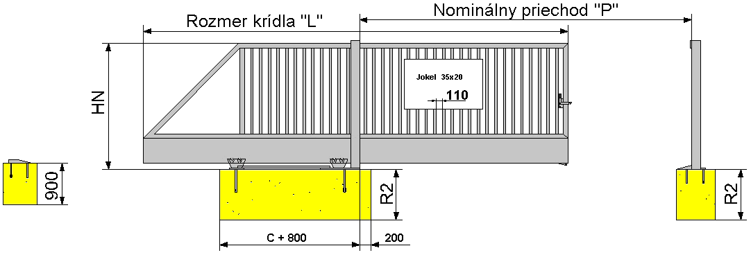 ESPACE MAX posuvné samonosné ESPACE MAX posuvné samonosné Nominálna výška "HN" 1000 150 1500 1750 000 Nominálna šírka 3000 3500 4000 4500 5000 5500 Realný rozmer krídla "L" 4400 5050 5700 6350 7000