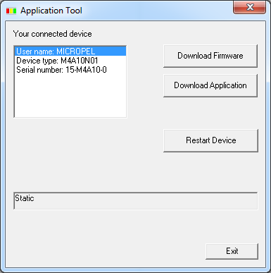 AKTUALIZACE SOFTWARE AppTool.exe spustí aktualizační program.