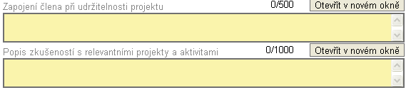 Příručka k webové žádosti BENEFIT7 Kapitola 8. 8.6 Žadatel projektu Tato záložka slouží k identifikaci subjektu, který o podporu žádá.