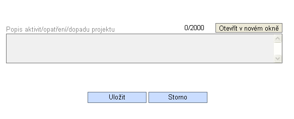 Příručka k webové žádosti BENEFIT7 Kapitola 8.