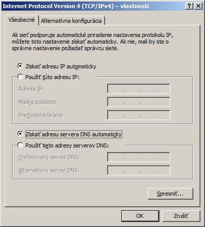 Postup nastavenia sieťovej karty Windows Vista a Windows 7: Sieť vo svojom PC si nastavíte takto: 1. Kliknite na ikonku Štart ". 2. Zvoľte si položku Ovládací panel". 3.