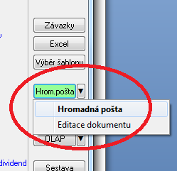 18 Akcie 9. Vrátíte se do nastavení šablony ve WinFASu a v IQ nastavení do políčka dokument pro mail merge (ikona žluté složky) načtete Vámi vytvořenou šablonu pozvánky ve wordu. 10.