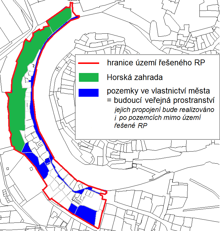 Bude zachováno působení Rybářské ulice jakožto součásti historického centra města, tj.