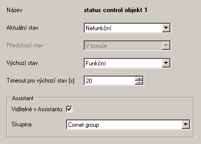 Status Control objekty Status Control objekt je routovací objekt, který slouží pro udržení definovaného stavu (informace) na základě přijaté informace.