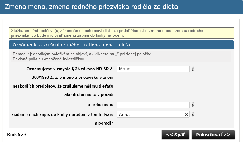 Krok5f: V prípade, že ste v druhom kroku Oznámenie rodičov o určení 2. a 3.