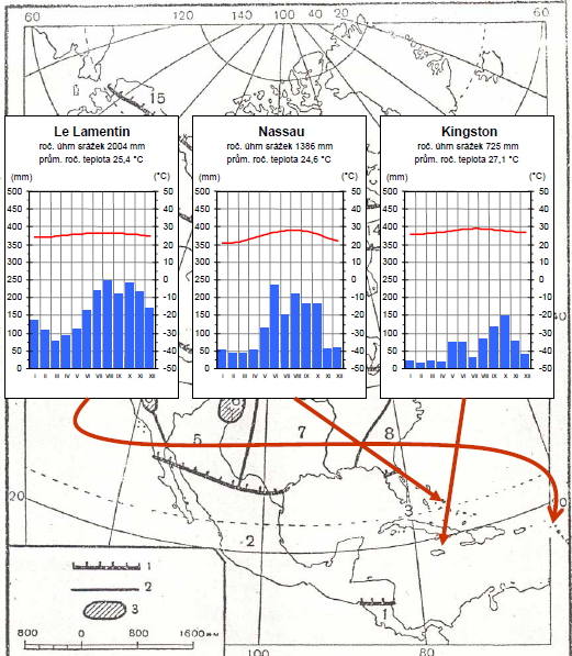 Tropický klimatický pás Severní / Střední Ameriky