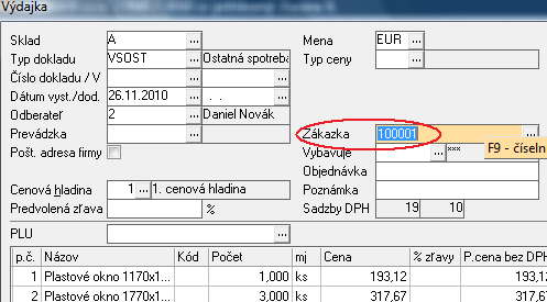 Načítanie materiálových položiek, práce a ostatných položiek z cenového návrhu je možné pomocou tlačidla Načítanie položiek podľa cenového návrhu ( ).