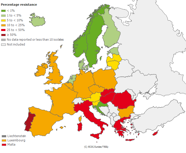 Aktuální situace v Evropě (2011) http://ecdc.europa.