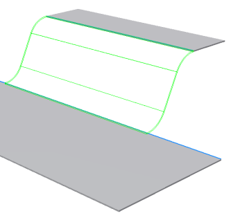 Tlačítko příkazu Šablonová příruba, vytváření příruby a hotová příruba Lemování plechu se obvykle provádí jako ohyb jedné nebo více tloušťek materiálu podél hrany plochy.