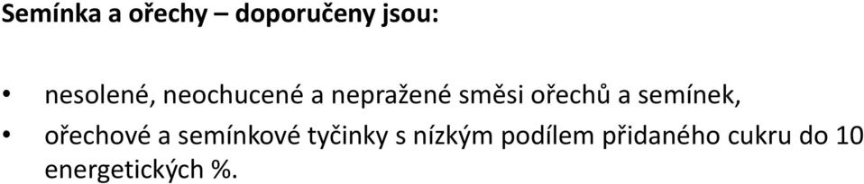 semínek, ořechové a semínkové tyčinky s