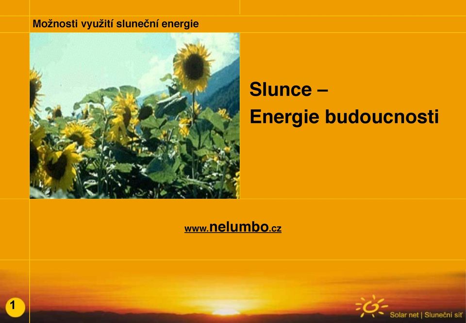Slunce # Energie