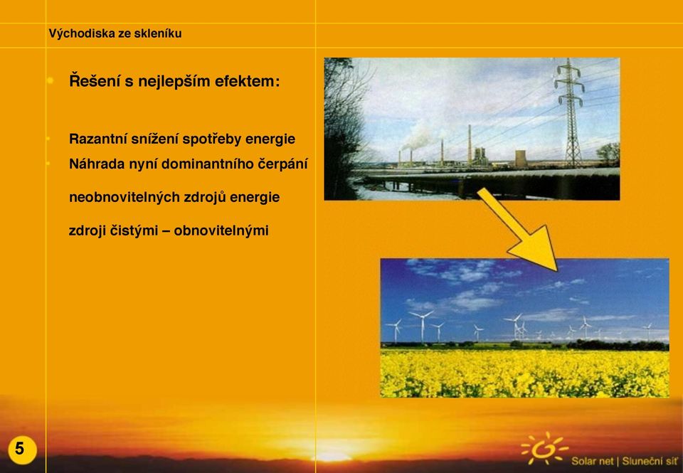 spotřeby energie# Náhrada nyní dominantního