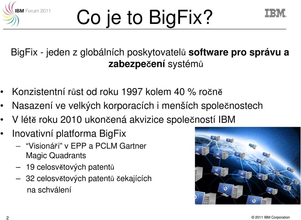 roku 1997 kolem 40 % ročně Nasazení ve velkých korporacích i menších společnostech V létě roku 2010