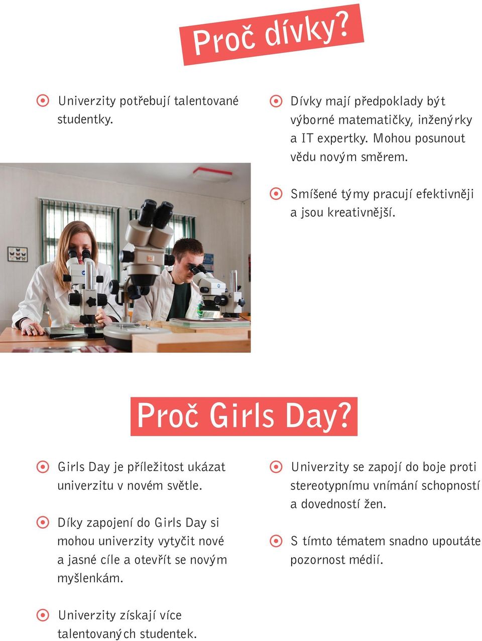 Girls Day je příležitost ukázat univerzitu v novém světle.