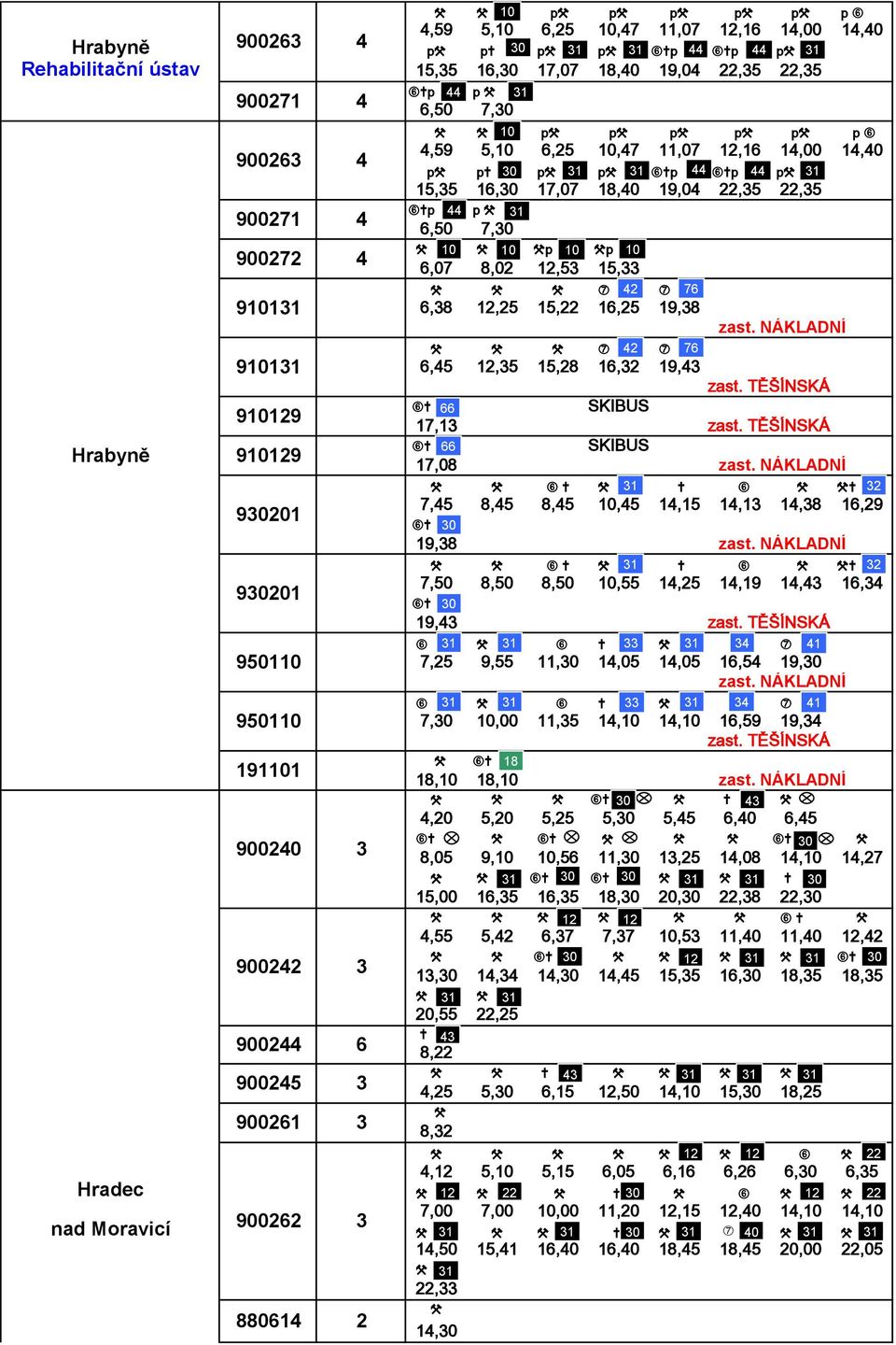 14,40 p p 30 p 31 p 31 Ę p 44 Ę p 44 p 31 15,35 16,30 17,07 18,40 19,04 22,35 22,35 Ę p 44 p 31 6,50 7,30 10 10 p 10 p 10 6,07 8,02 12,53 15,33 Đ 42 Đ 76 6,38 12,25 15,22 16,25 19,38 Đ 42 Đ 76 6,45