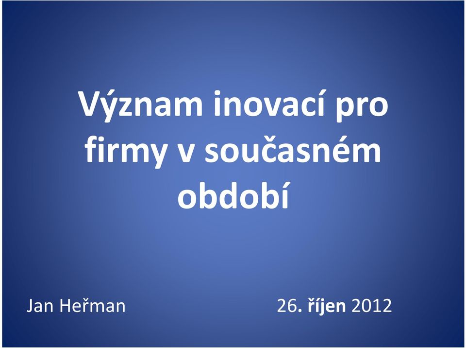 současném období