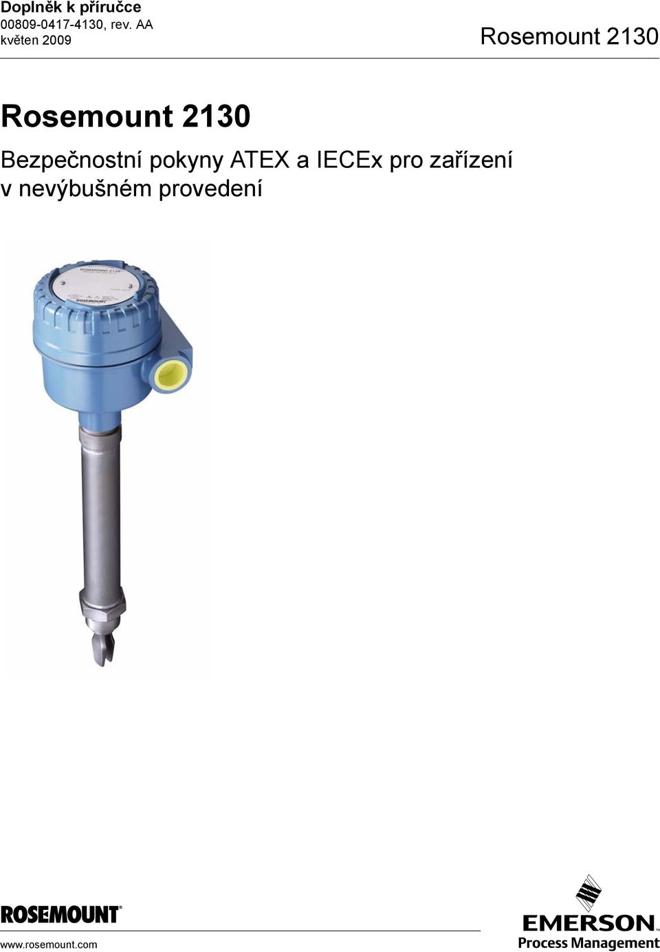 2130 Bezpečnostní pokyny ATEX a IECEx pro