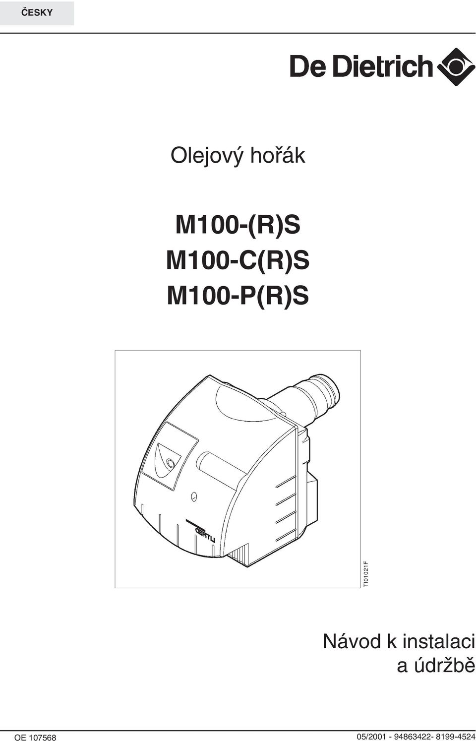 Návod k instalaci a údržbě OE