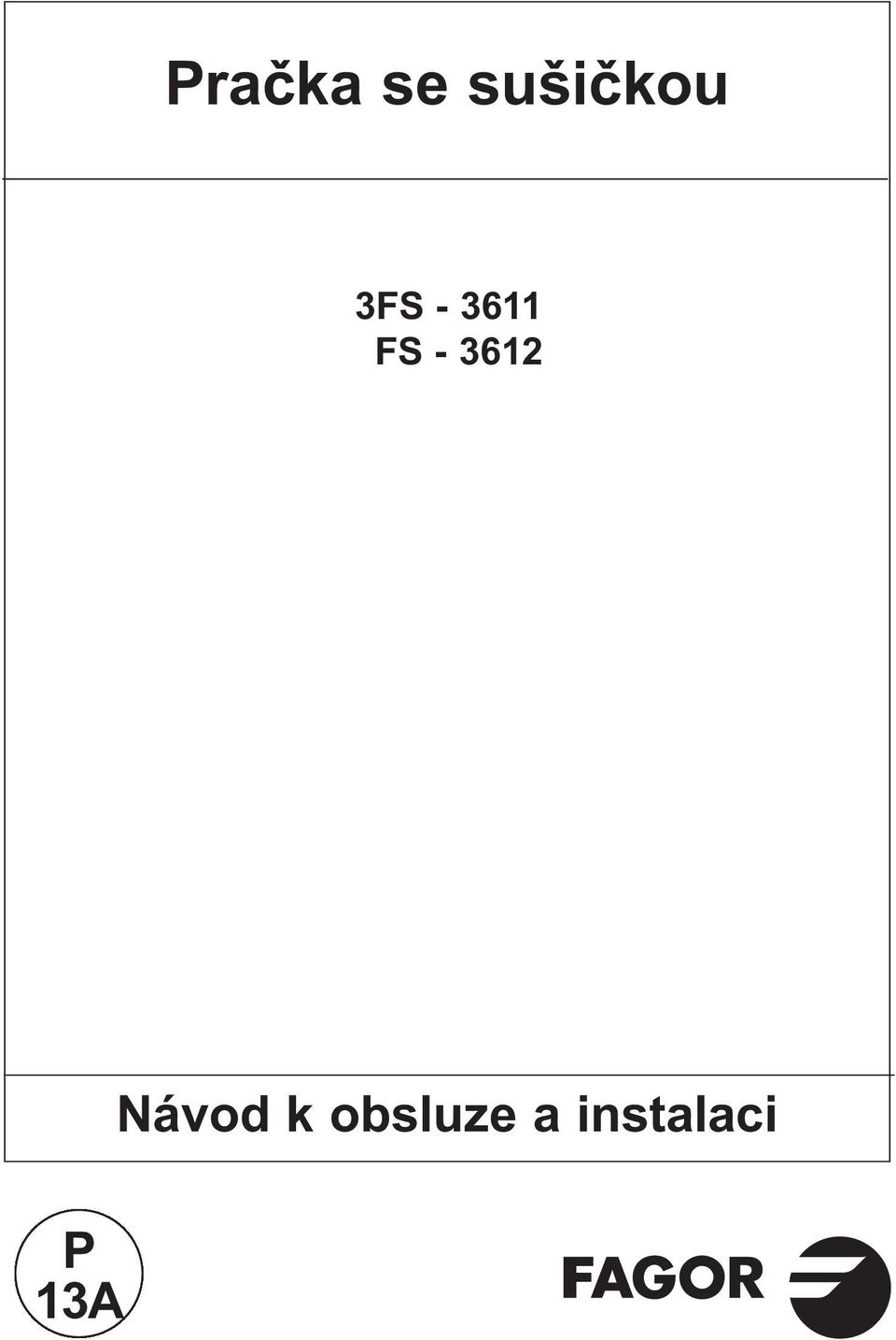 3612 P 13A Návod k