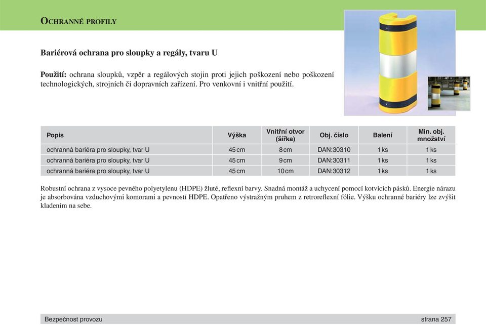 množství ochranná bariéra pro sloupky, tvar U 45 cm 8 cm DAN:30310 1 ks 1 ks ochranná bariéra pro sloupky, tvar U 45 cm 9 cm DAN:30311 1 ks 1 ks ochranná bariéra pro sloupky, tvar U 45 cm 10 cm