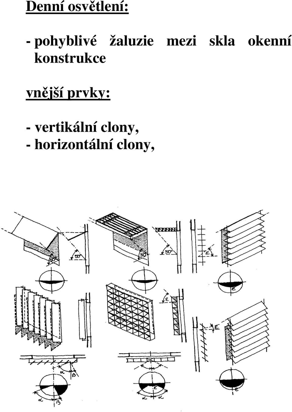 konstrukce vnější prvky: -