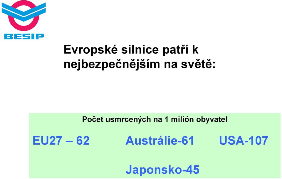 usmrcených na 1 milión obyvatel