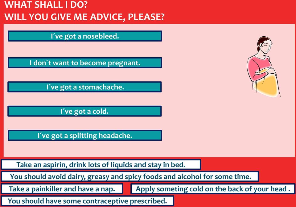Take an aspirin, drink lots of liquids and stay in bed.