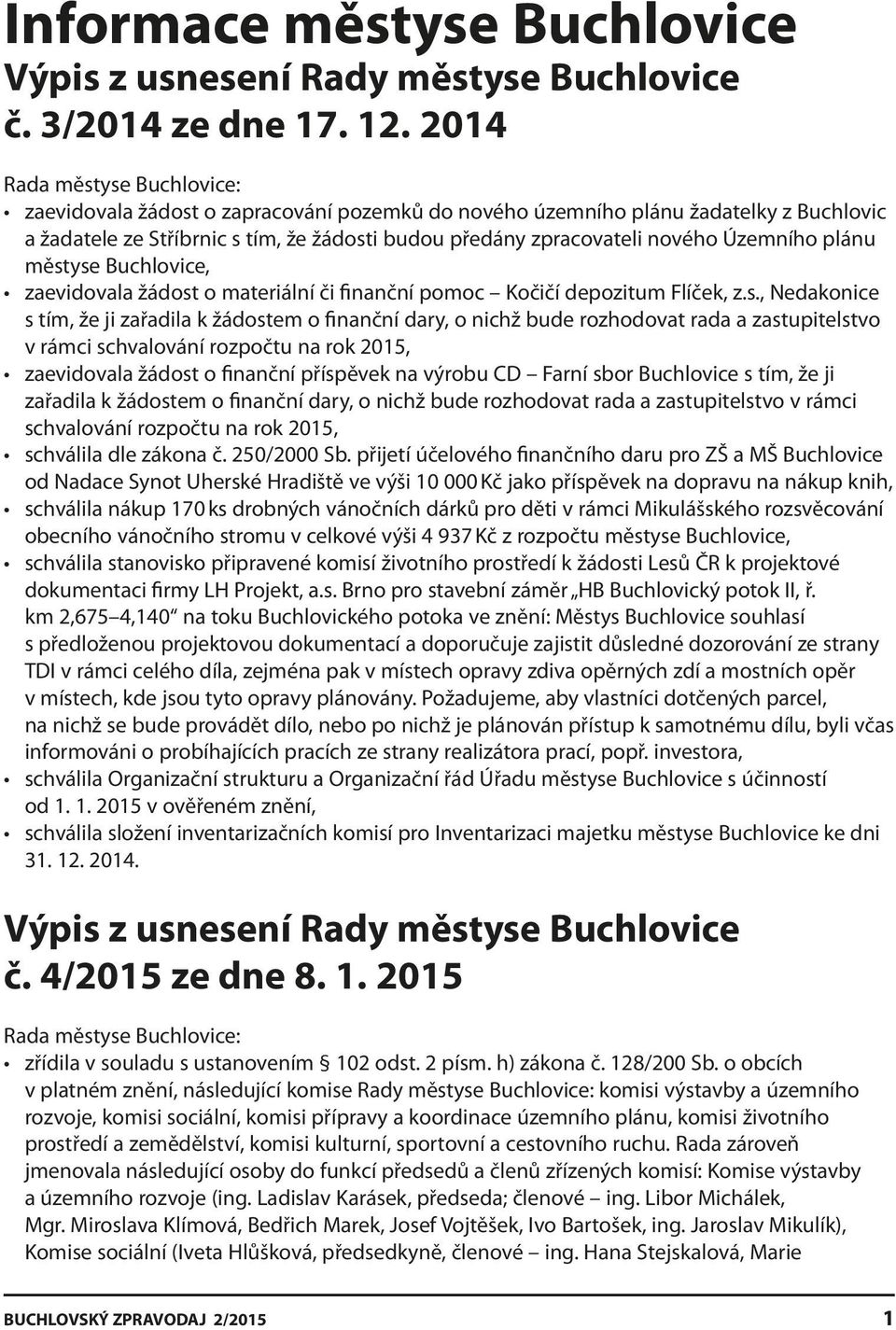 Územního plánu měst