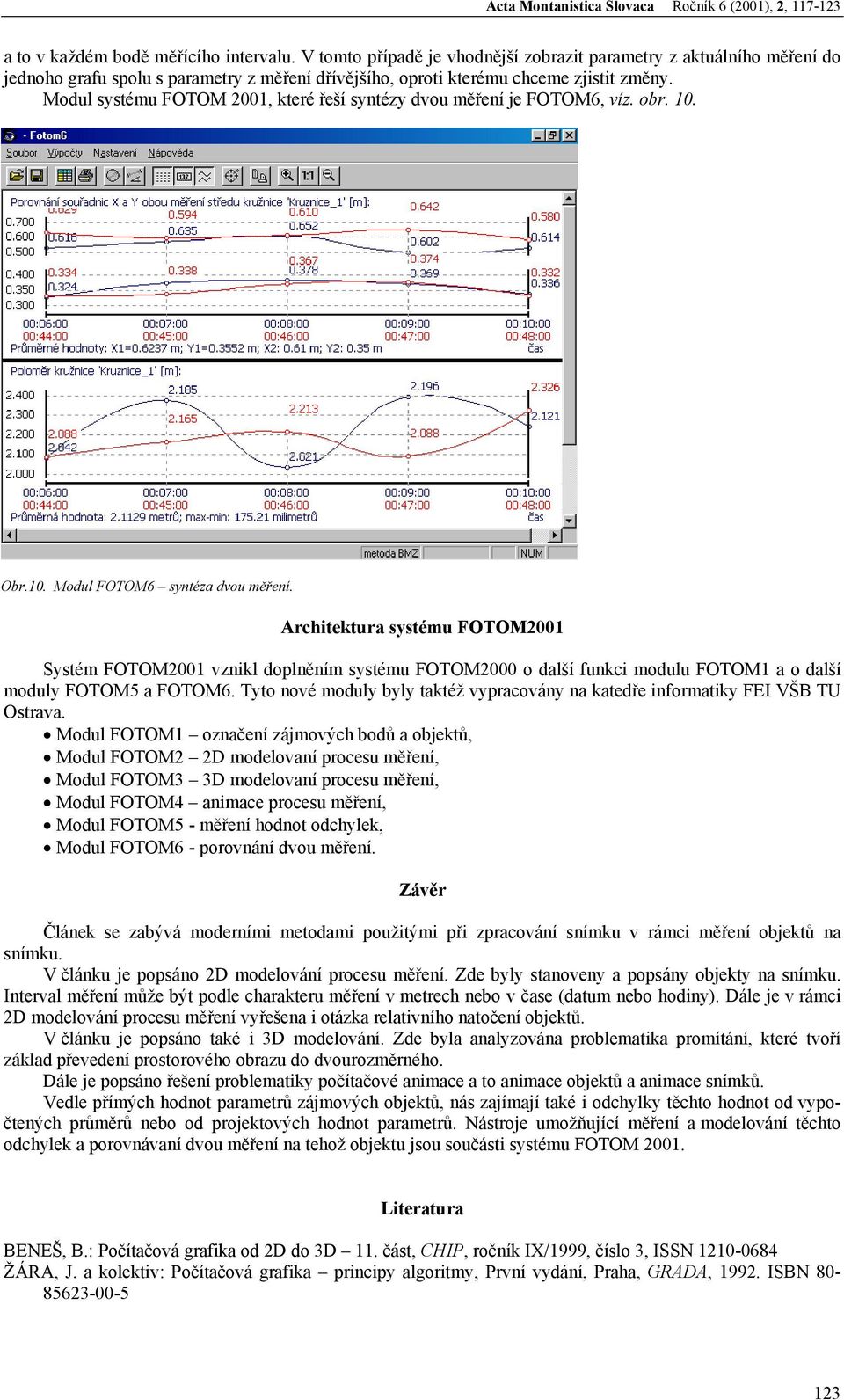 Modul systému FOTOM 2, které řeší syntézy dvou měření je FOTOM6, víz. obr.. Obr.. Modul FOTOM6 syntéza dvou měření.