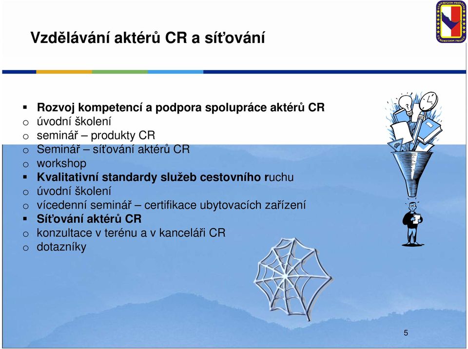 Kvalitativní standardy služeb cestovního ruchu o úvodní školení o vícedenní seminář