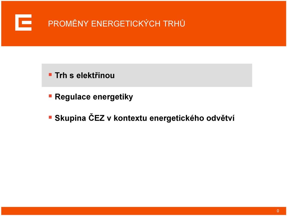 energetiky Skupina ČEZ v