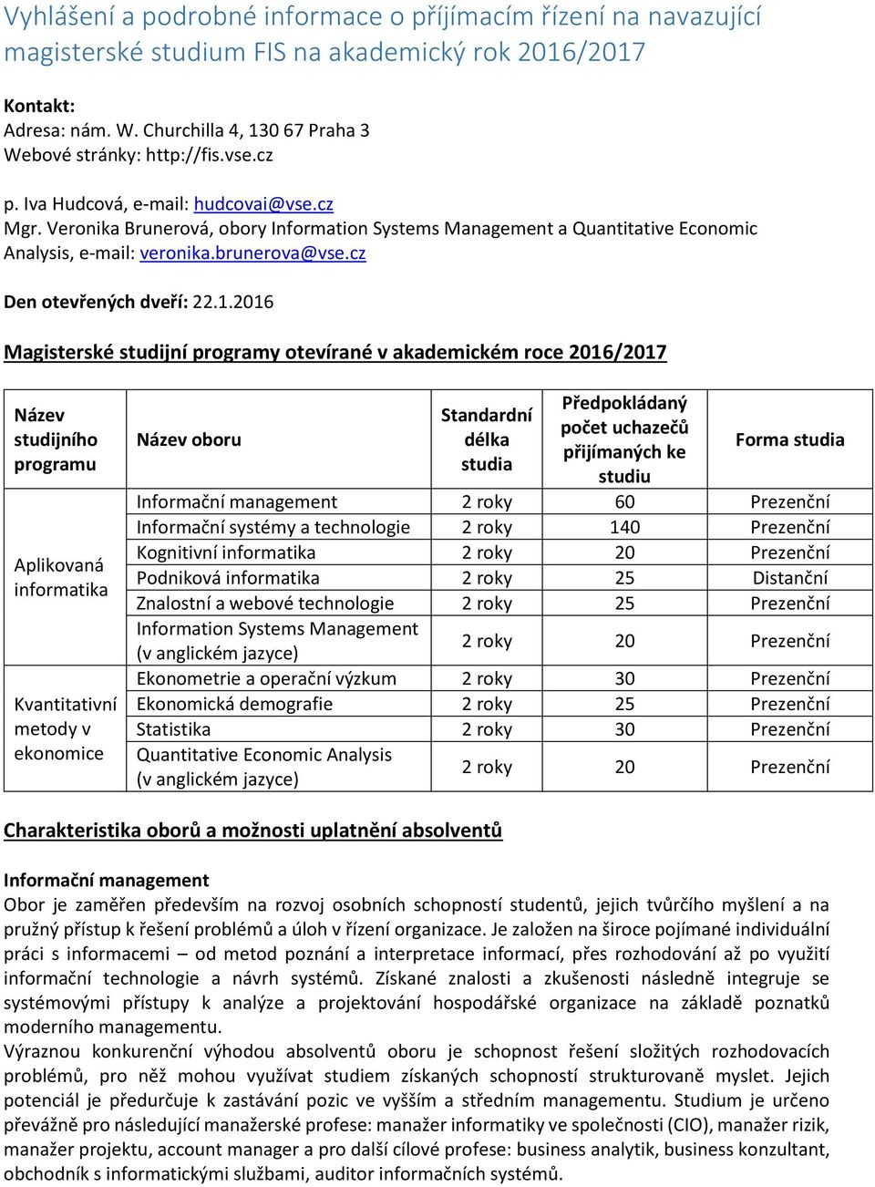 cz Den otevřených dveří: 22.1.