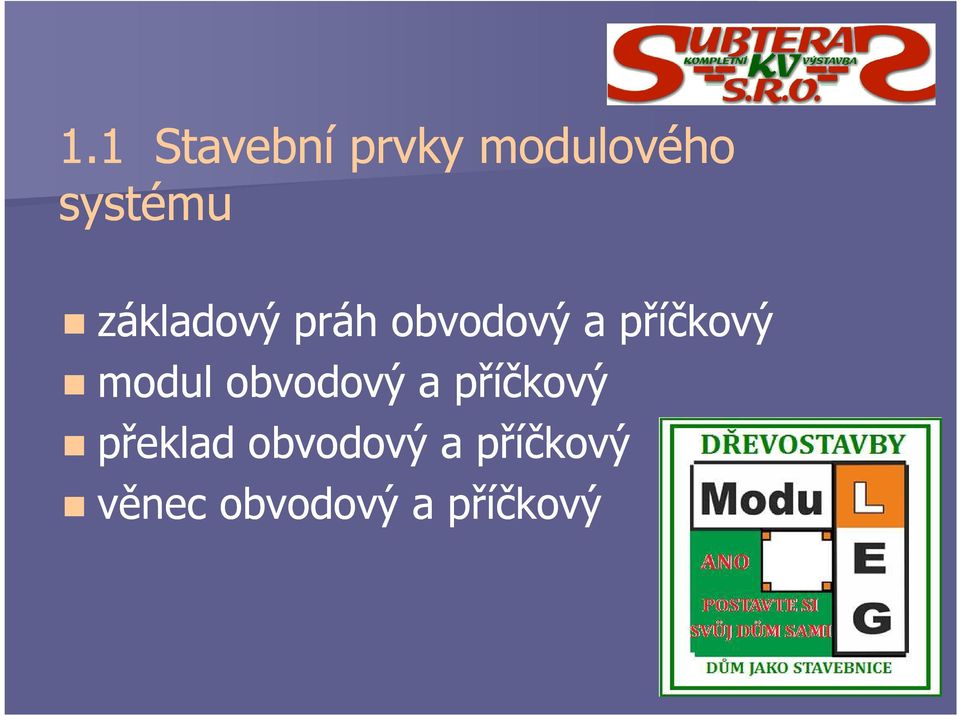 modul obvodový a příčkový překlad