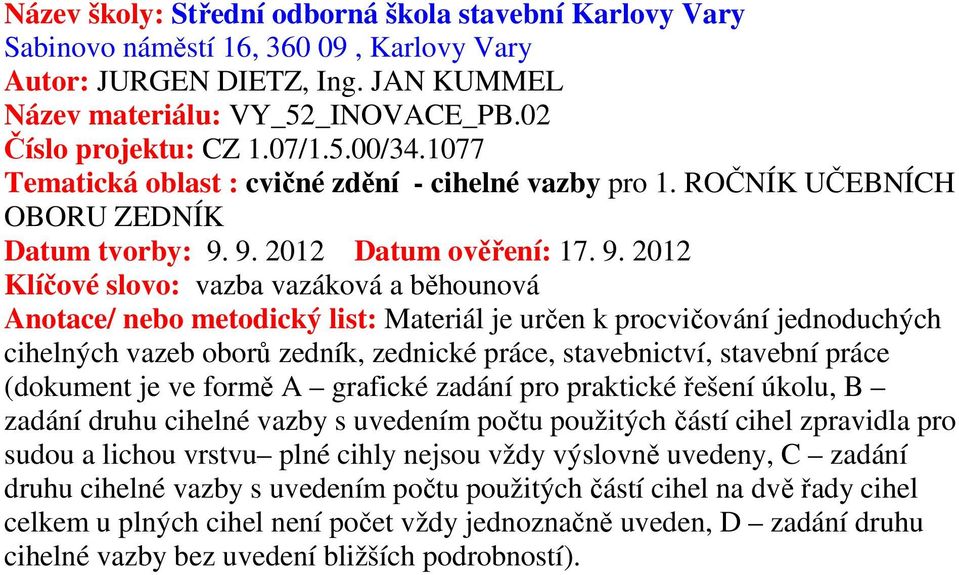 9. 2012 Datum ověření: 17. 9.