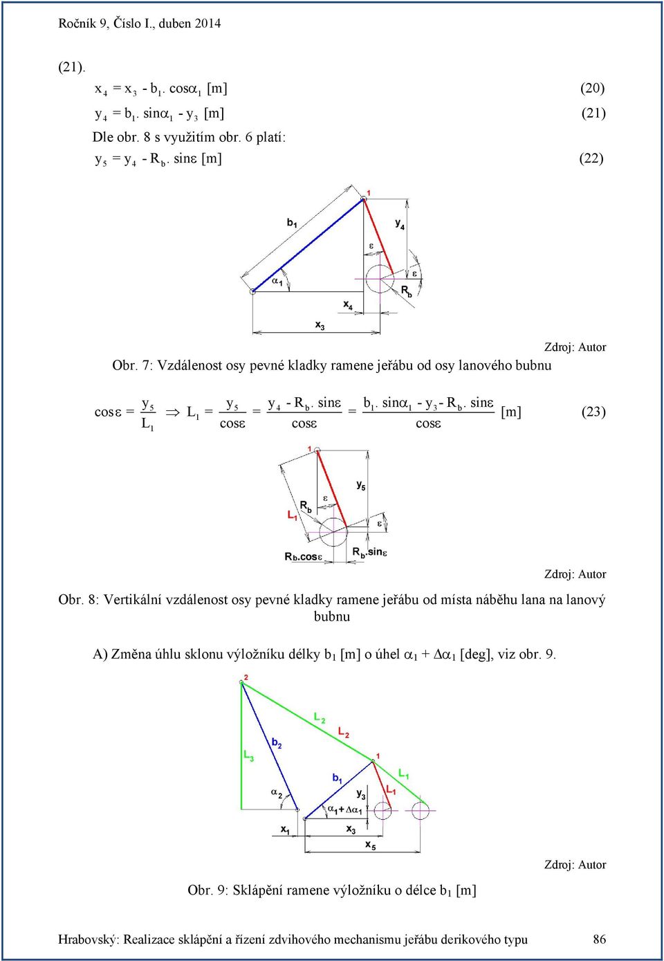 sin cos = = = = cos cos cos 5 5 4 b 3 b (3) Obr.