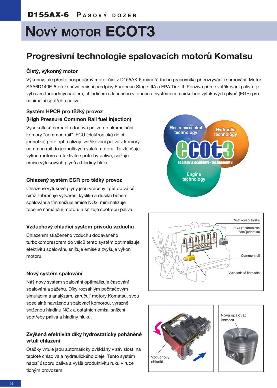 Používá přímé vstřikování paliva, je vybaven turbodmychadlem, chladičem stlačeného vzduchu a systémem recirkulace výfukových plynů (EGR) pro minimální spotřebu paliva.