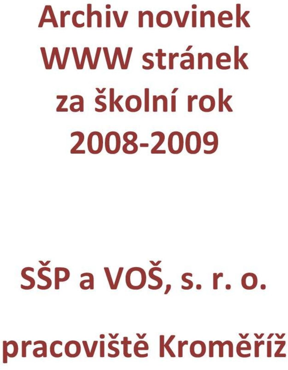 2008-2009 SŠP a VOŠ, s.