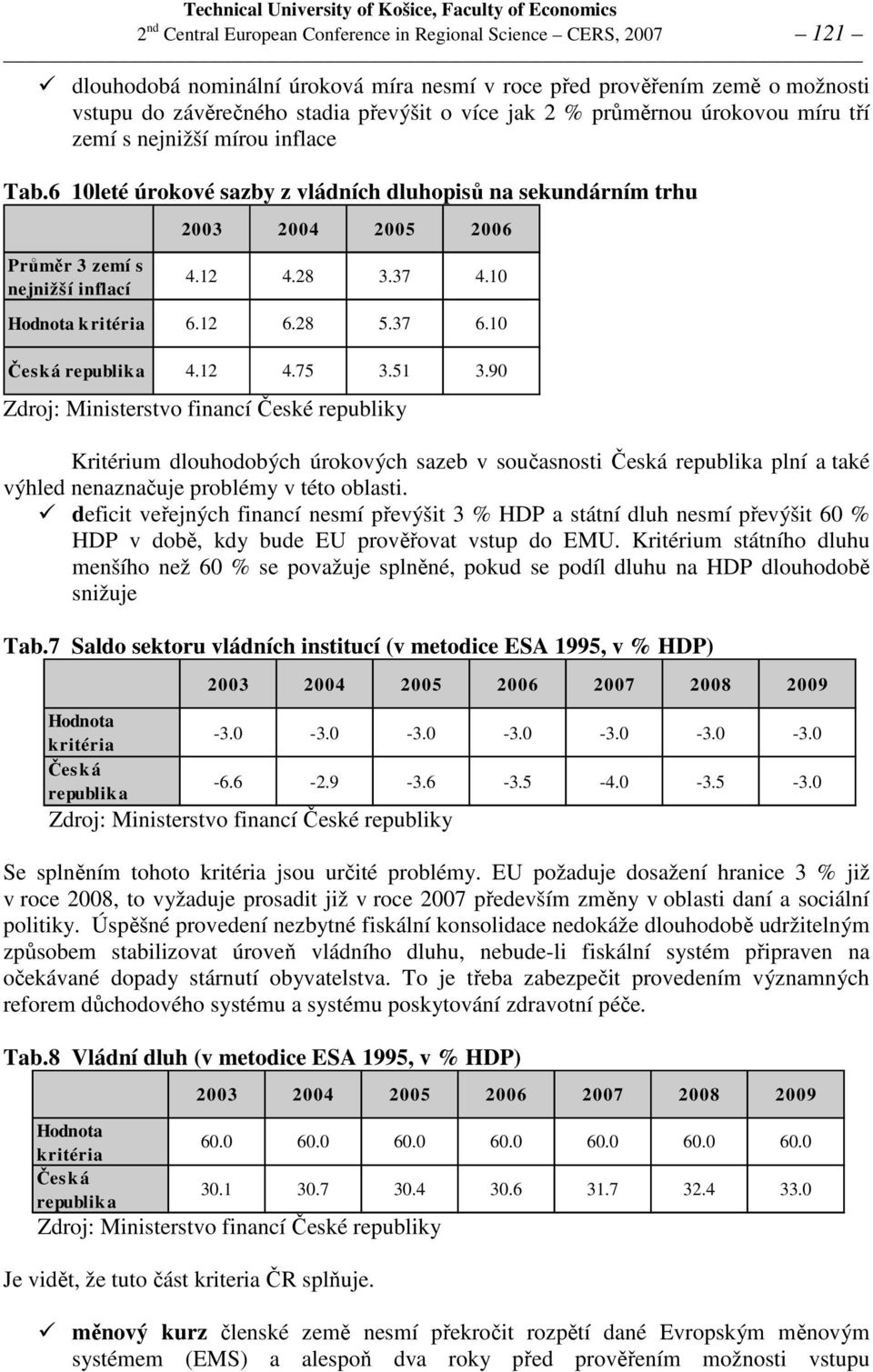 10 Hodnota kritéria 6.12 6.28 5.37 6.10 Česká republika 4.12 4.75 3.51 3.90 Kritérium dlouhodobých úrokových sazeb v současnosti Česká republika plní a také výhled nenaznačuje problémy v této oblasti.