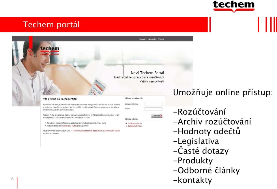 rozúčtování -Hodnoty odečtů