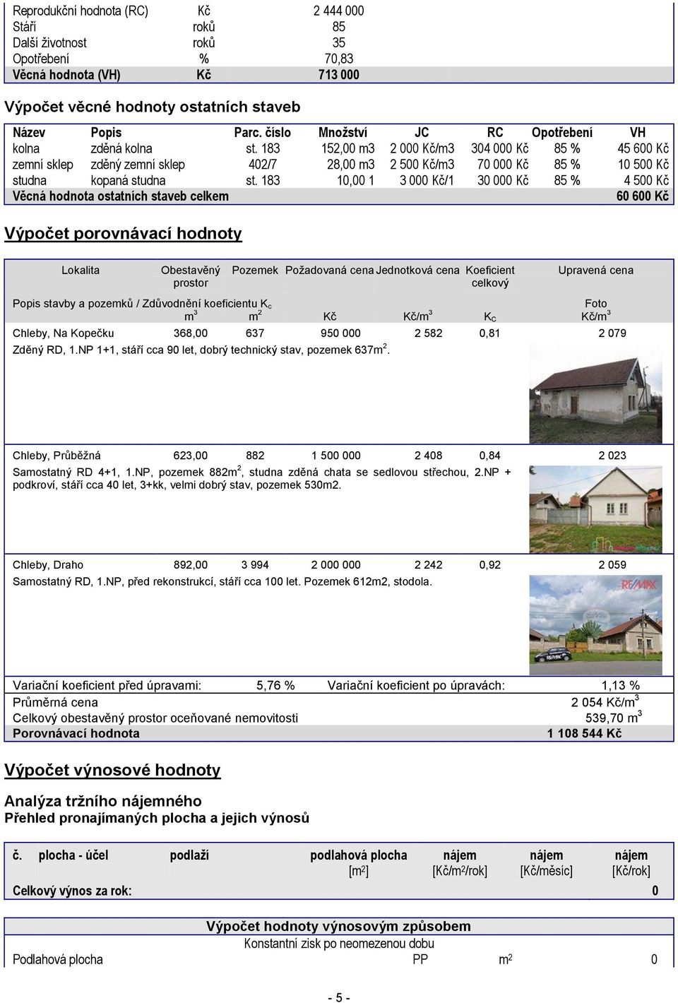 183 152,00 m3 2 000 Kč/m3 304 000 Kč 85 % 45 600 Kč zemní sklep zděný zemní sklep 402/7 28,00 m3 2 500 Kč/m3 70 000 Kč 85 % 10 500 Kč studna kopaná studna st.