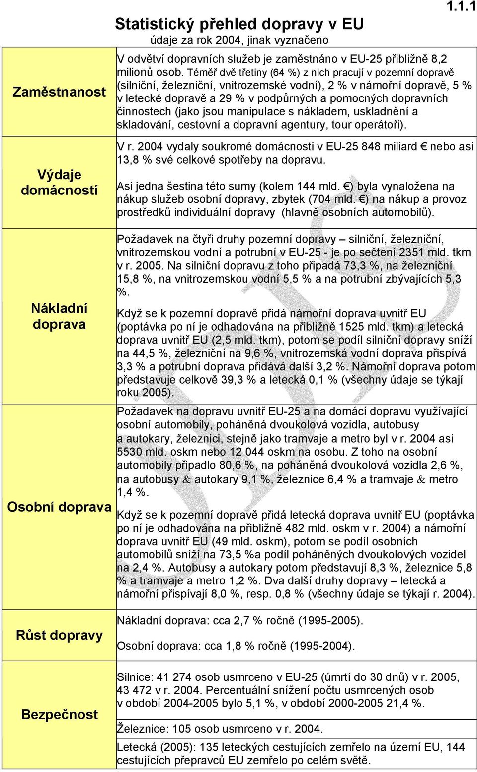 činnostech (jako jsou manipulace s nákladem, uskladnění a skladování, cestovní a dopravní agentury, tour operátoři). V r.