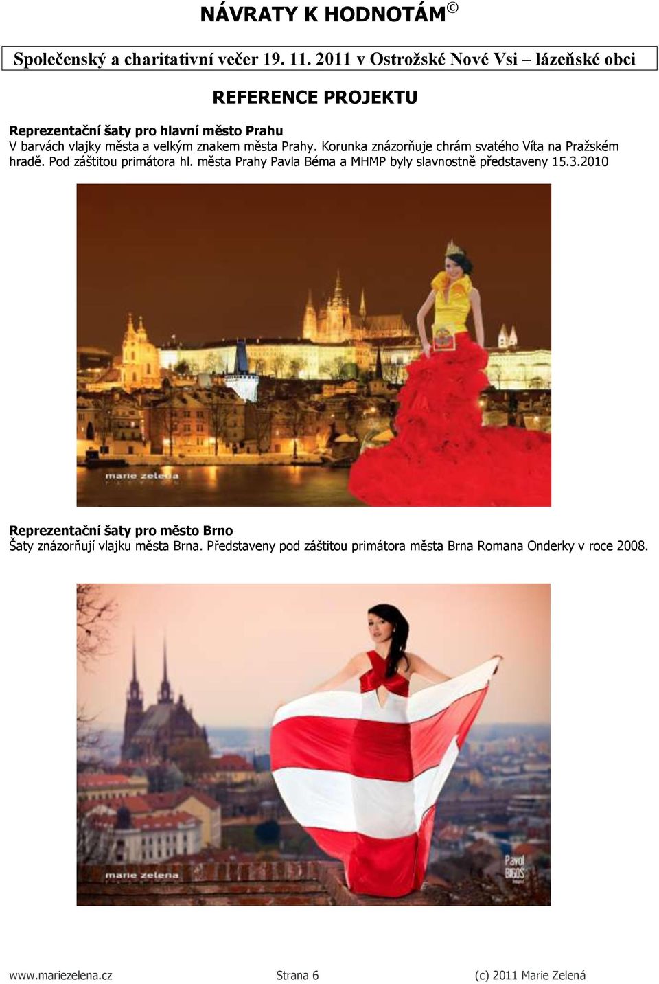 města Prahy Pavla Béma a MHMP byly slavnostně představeny 15.3.