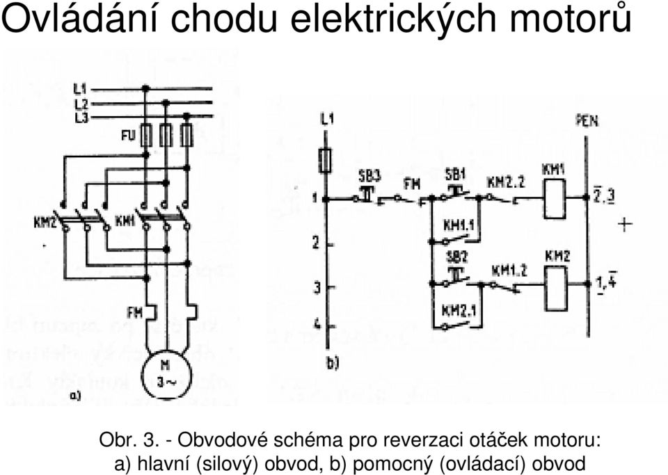 reverzaci otáček motoru: