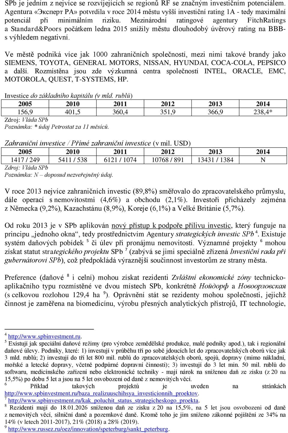 Mezinárodní ratingové agentury FitchRatings a Standard&Poors počátkem ledna 2015 snížily městu dlouhodobý úvěrový rating na BBBs výhledem negativní.