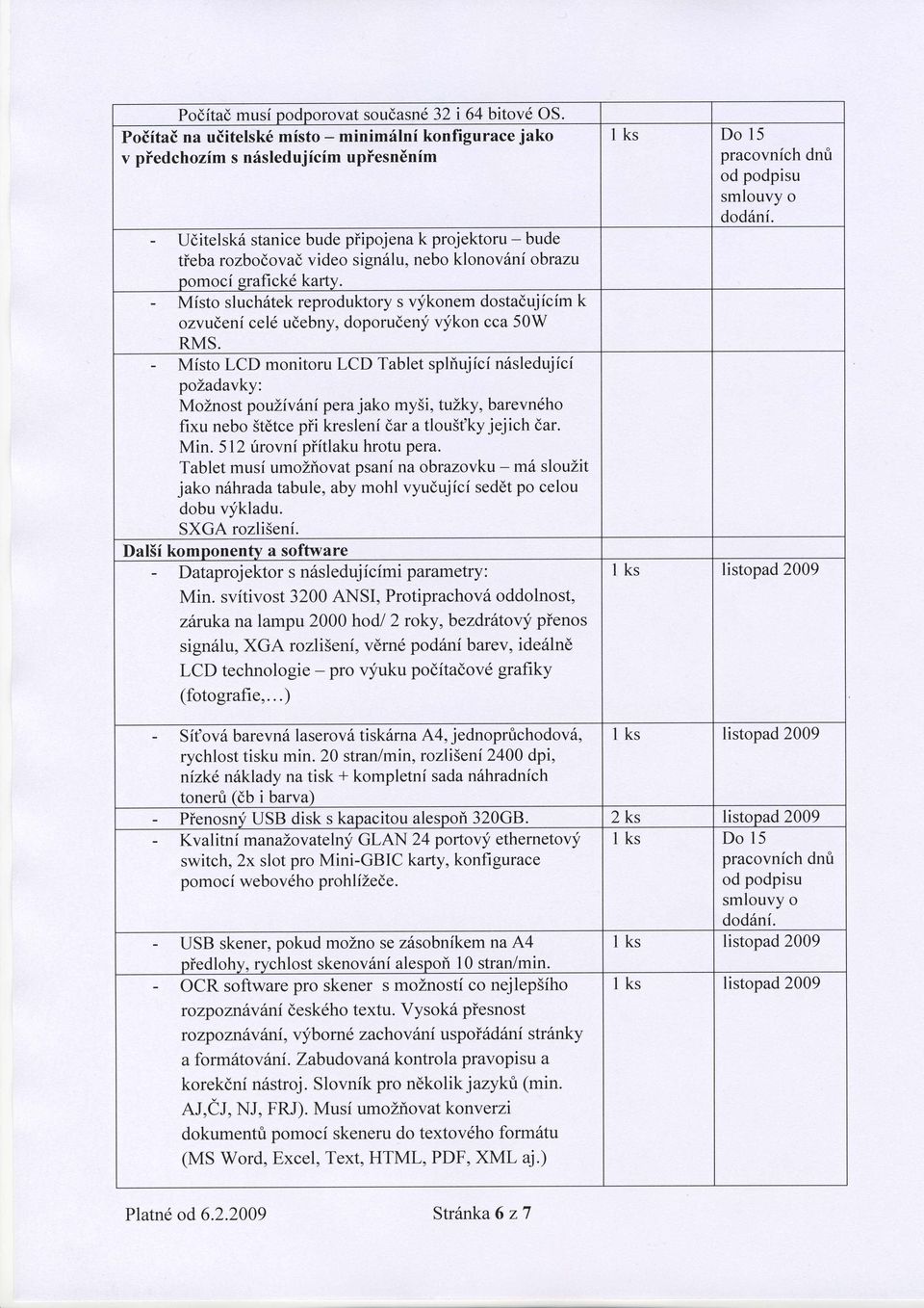 obrazu Domoci erafick6 karty. Misto sluch6tek reproduktory s vykonem dostadujicfmk ozvudeni cel6 udebny, doporudeny vykon cca 50W RMS.